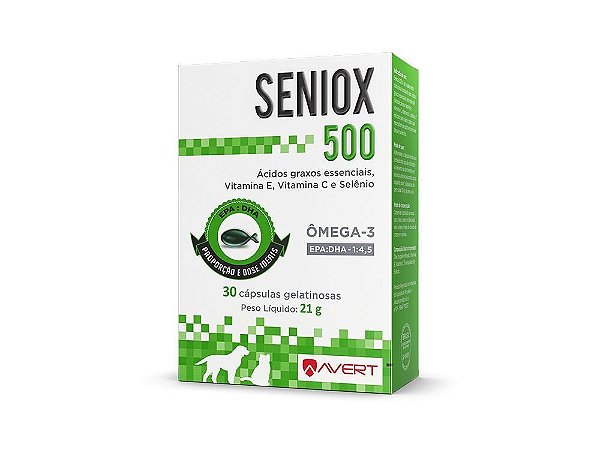 Seniox 500 com 30 Cápsulas