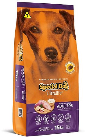 Special Dog Ultralife Adultos Raças Pequenas Frango e Arroz