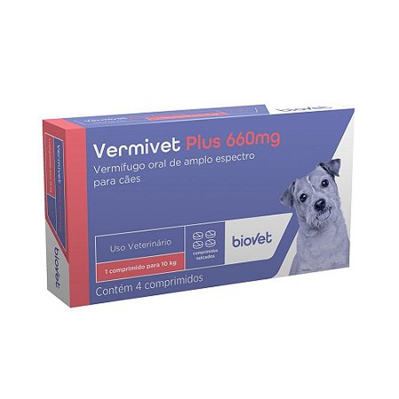 Vermivet Plus 660mg com 4 Comprimidos