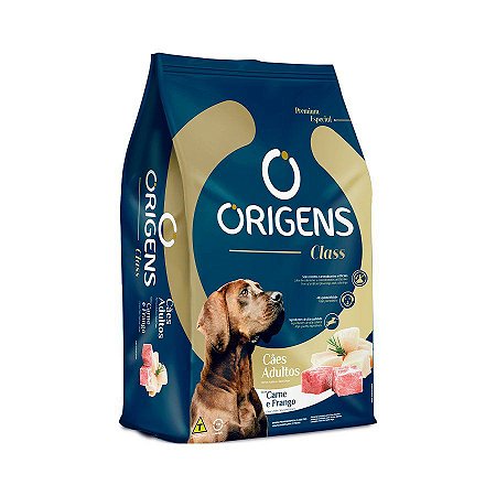 Origens Class Cães Adultos Carne e Frango 20Kg