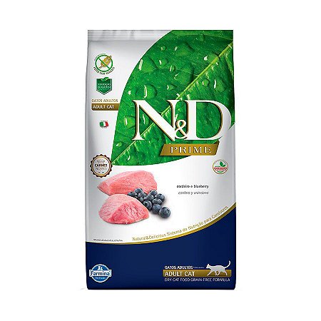 N&D Prime Feline Cordeiro Adulto 7,5kg