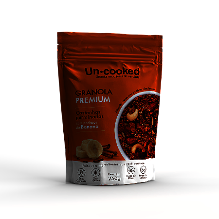 GRANOLA DE CASTANHAS GERMINADAS COM PEDAÇOS DE BANANA 250G