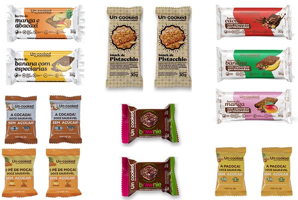 COMBO DEGUSTAÇÃO UNCOOKED - 15 ITENS