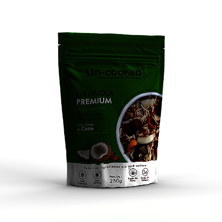 GRANOLA DE CASTANHAS GERMINADAS COM CHIPS DE COCO