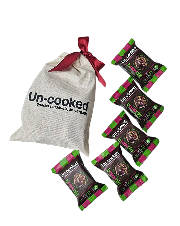 KIT 5 BRAWNIES SAQUINHO DE ALGODÃO CRU UNCOOKED