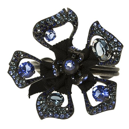 LANVIN | Bracelete Lanvin Metal Flor Azul