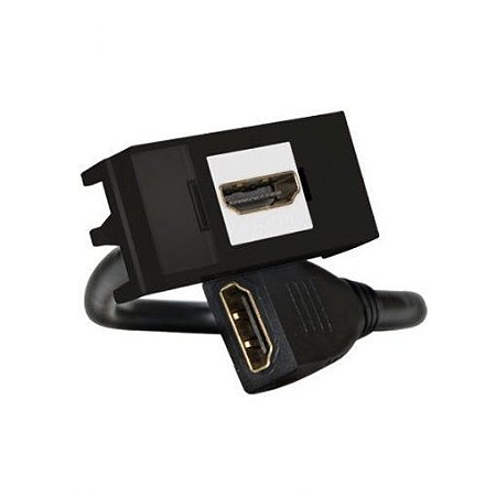 MODULO TOMADA HDMI  PRETA