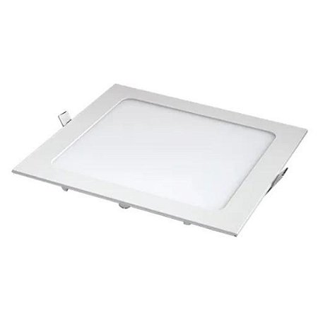 PAINEL LED EMBUTIR 18W QUADRADO  3000K