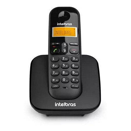 TELEFONE S/ FIO TS 3110 PRETO   INTELBRAS