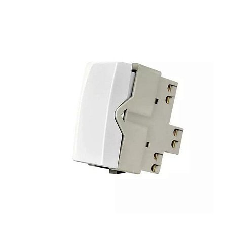 MODULO INTERRUPTOR BIPOLAR 10A SIMPLES BRANCO SLEEK