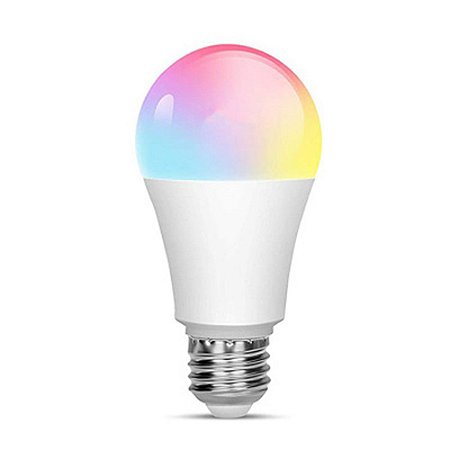 LAMPADA BULBO LED RGB 3W E27 BIVOLT COLORIDA CONTROLE REMOTO