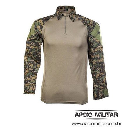 Camisa Combat Shirt Raglan Fox Boy Marpat