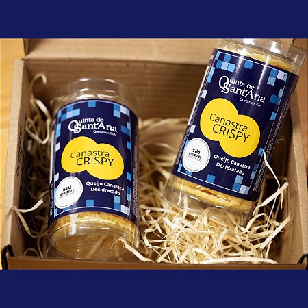 Queijo Desidratado CANASTRA CRISPY - Kit com 2 Tubos