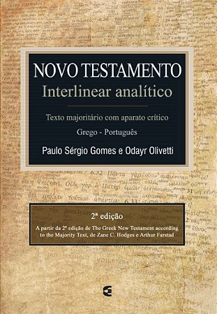 Novo Testamento Interlinear Analítico Grego Português Capa Dura