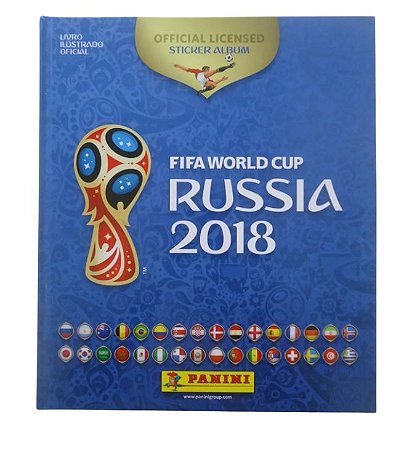 Álbum Copa Do Mundo Fifa Rússia 2018 Panini Capa Dura Azul