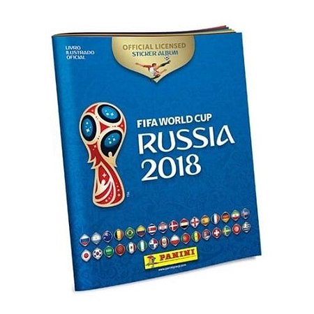 Álbum Copa Do Mundo Fifa Rússia 2018 Panini Capa Flexível Azul