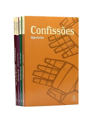 Coleção Clássicos Cristãos - 4 Livros Fundamentais para Fé Cristã