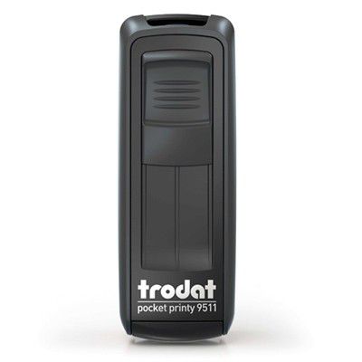 Carimbo de Bolso Trodat Pocket 9511 Preto 38x14mm