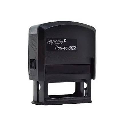 Carimbo Nykon Power Black 302 Preto – 38x14mm
