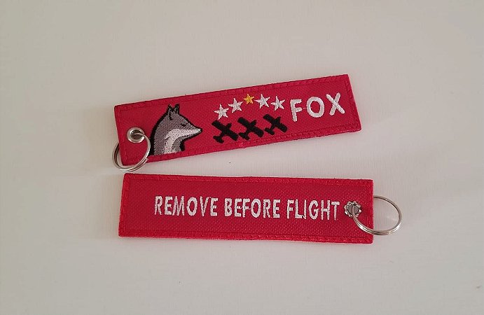 Chaveiro Remove Before Flight Esquadrilha Fox