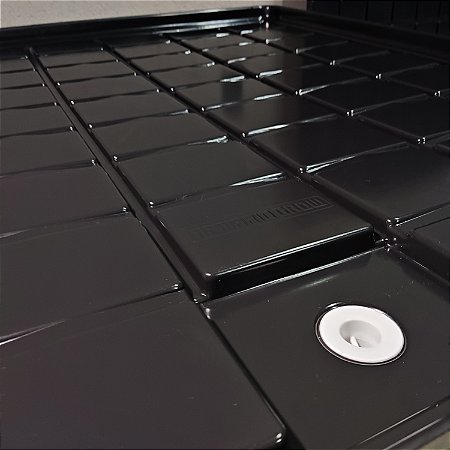 Bandeja de drenagem profissional 120x120 cm com ralo