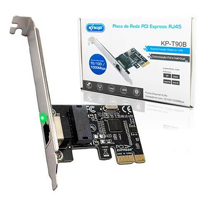 PLACA DE REDE PCI EXPRESS 10/100/1000 KNUP