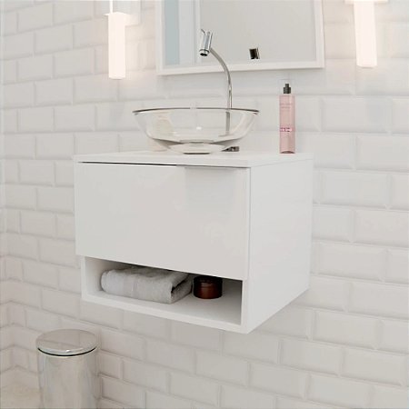 Gabinete de banheiro Sevilha 45cm com cuba