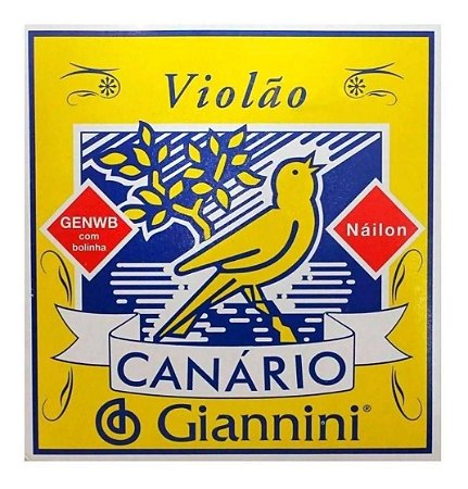 ENCORDOAMENTO PARA VIOLAO NAILON COM BOLINHA CANARIO GENWB - GIANNINI