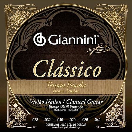 ENCORDOAMENTO PARA VIOLAO NAILON 65/35 CLASSICO ALTA GIANNINI