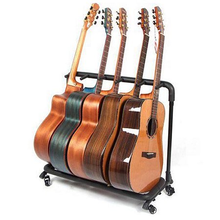 SUPORTE PARA 5 INTRUMENTOS DE CORDAS DE CHAO GSJ5 COM RODAS DREAMER