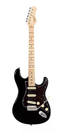 GUITARRA STRATO 3S ESCALA CLARA ESCUDO TT T-635 CLASSIC BK TAGIMA 01014008000883