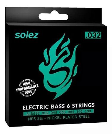 ENCORDOAMENTO CONTRABAIXO SOLEZ 6 CORDAS 0.032" NPS8% SLB632 002778