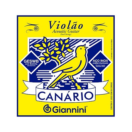 ENCORDOAMENTO GIANNINI P/VIOLAO ACO C/BOLINHA 011 GESWB 5915