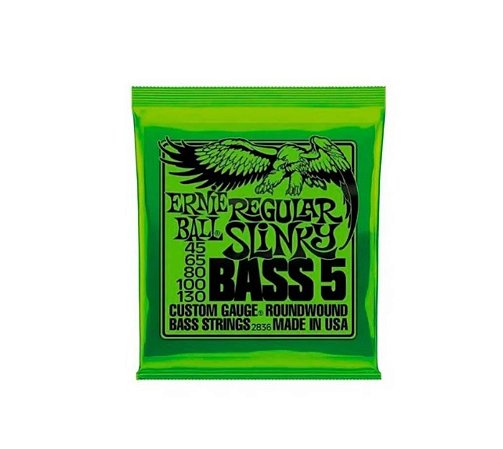 ENCORDOAMENTO 045-130 P/ BAIXO 5 CORDAS REGULAR SLINKY NIQUEL P02836 ERNIE BALL 12891
