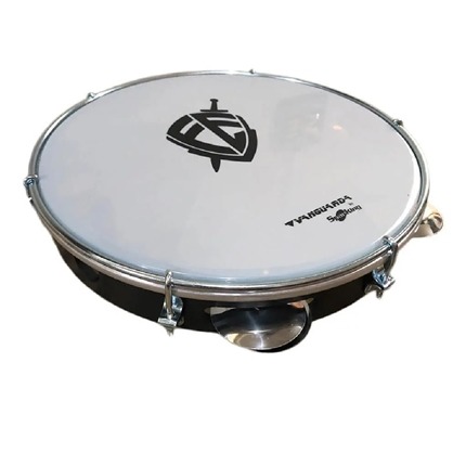 PANDEIRO ABS PRETO 10" PELE LEITOSA - FE  113582