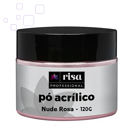 Pó Acrílico Risa Nude Rosa - 120g