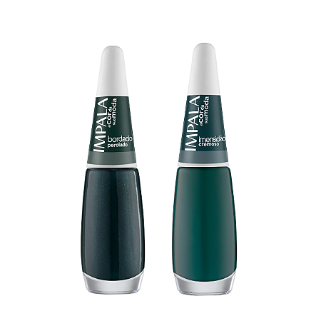 Kit 2 Esmaltes Impala 7,5ml Cor: Bordado, Imensidão
