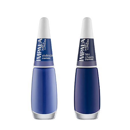 Kit 2 Esmaltes Impala 7,5ml Cor: Vivência, Teu Cheiro
