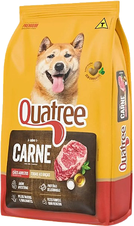Ração Seca Quatree Carne para Cães Adultos 15 KG
