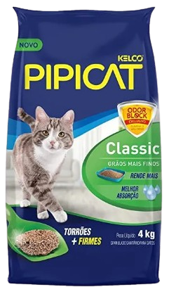 Areia Higiênica Pipicat Classic para Gatos
