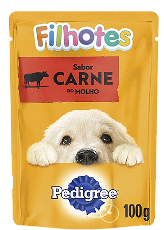 Ração Úmida Pedigree Sachê Carne ao Molho para Cães Filhotes
