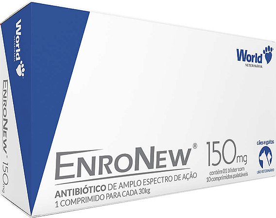 EnroNew 150 mg para Cães e Gatos de até 30 Kg