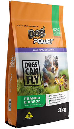 Ração Dog Power para Cães Sênior Sabor Frango e Arroz