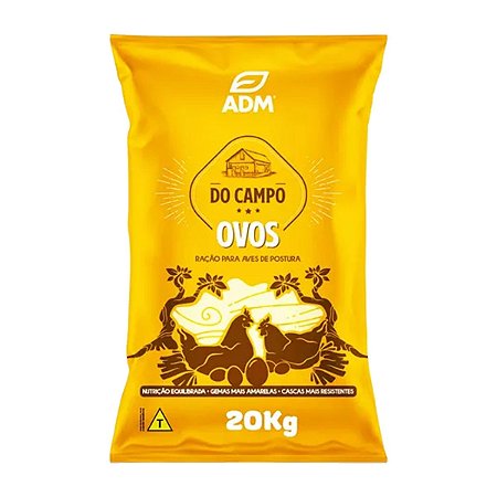 Ração Para Galinhas Poedeiras De Postura Triturada Do Campo Ovos Adm - 20kg