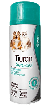 Aerossol Sarnicida Tiuran para Cães e Gatos - 125 mL