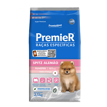 Ração Premier Raças Específicas Spitz Alemão Filhotes  2,5 kg