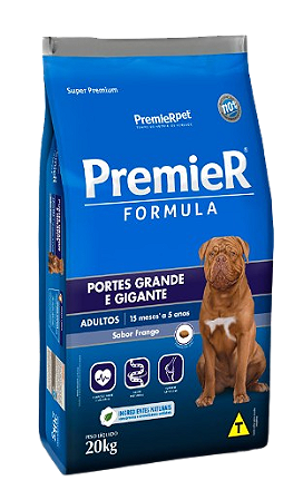 Ração Premier Fórmula para Cães Adultos de Raças Grandes e Gigantes 20 kg