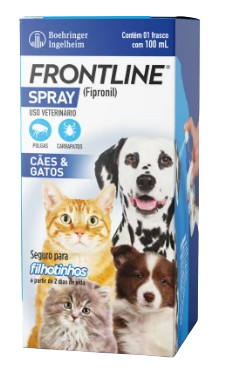 Antipulgas e Carrapatos Frontline Spray Cães e Gatos 100 ml