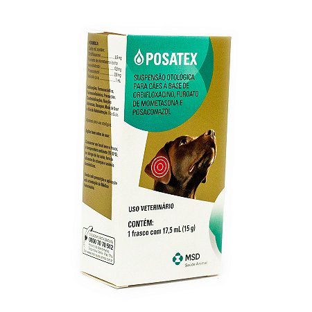 Posatex Suspensão Otológica para Cães 17,5 ml