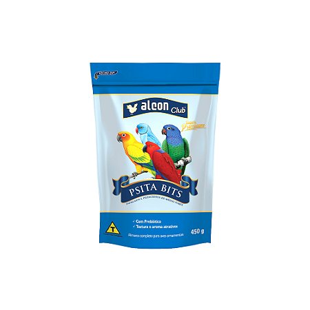 Ração Alcon Pássaros medio porte Psitacídeos Bits 450g